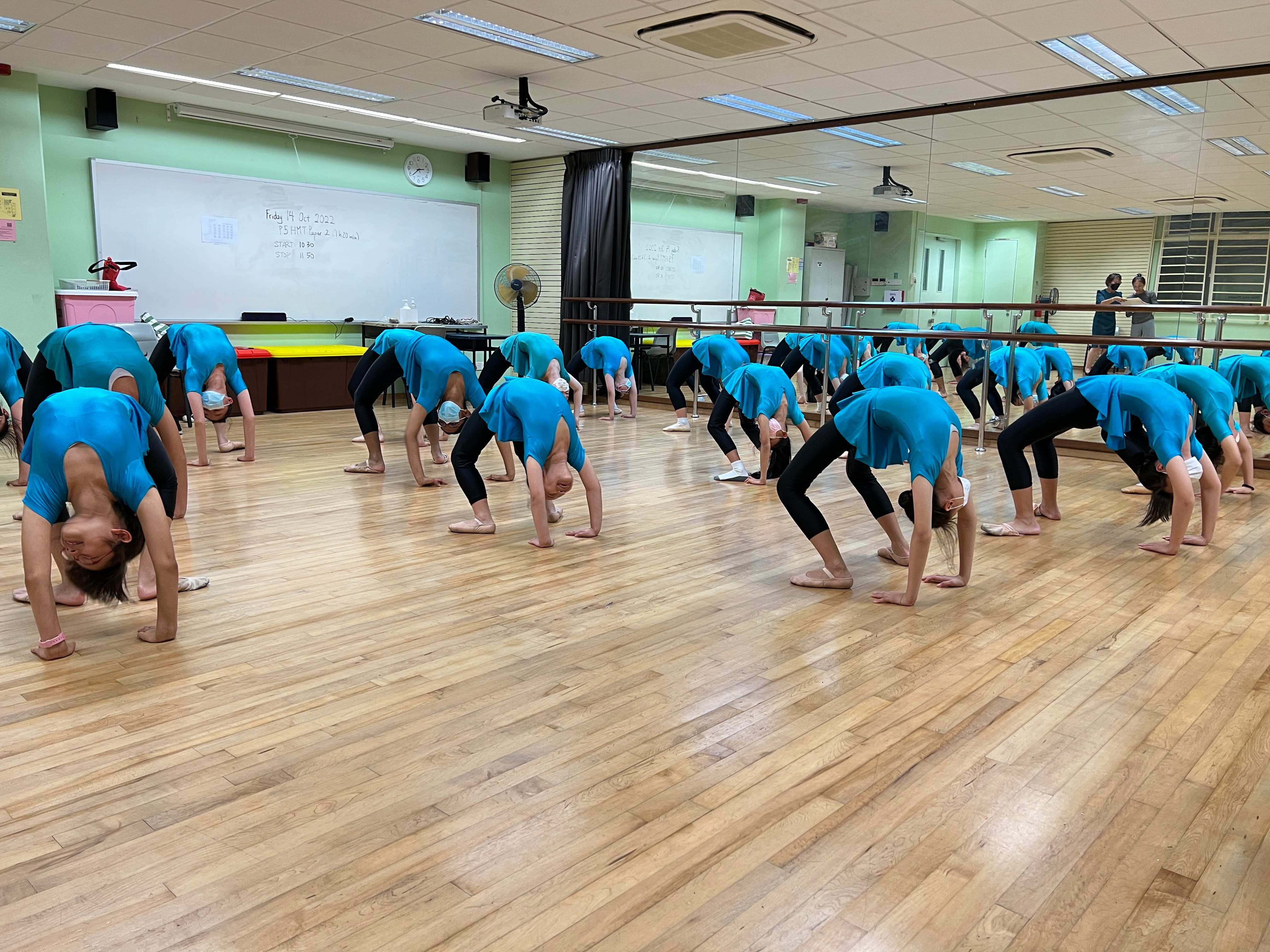 Chinese Dance members training